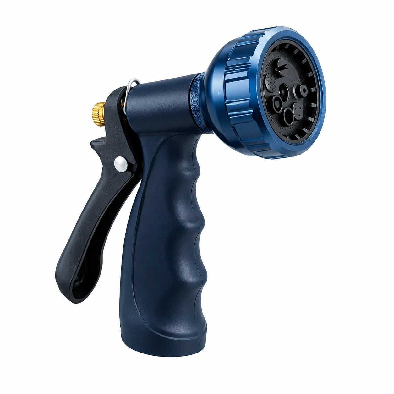 Pistolet d'arrosage 18 x 15 cm en plastique bleu à jets réglables pour jardin