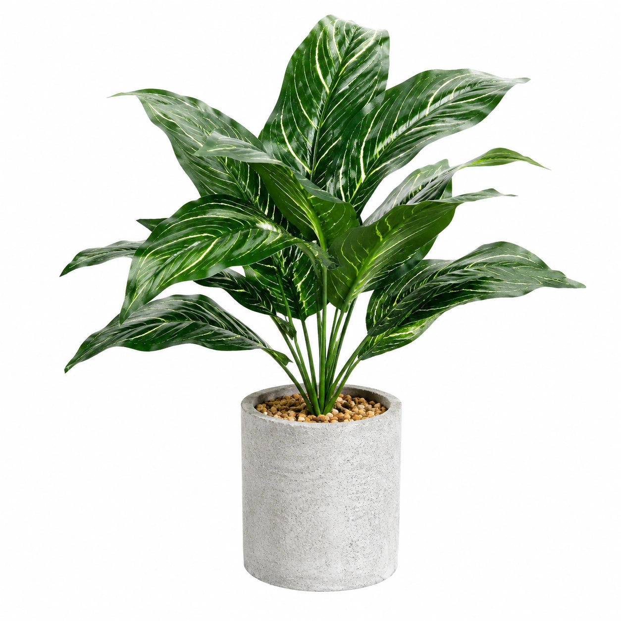 Plante verte artificielle en pot 90 cm feuillage vert décoratif
