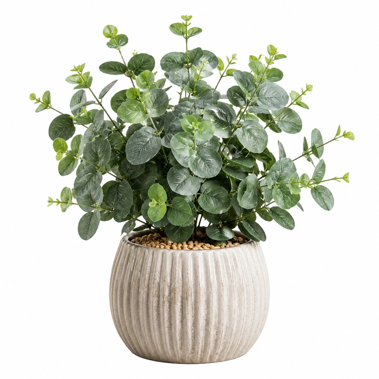 Plante verte artificielle en pot 65 cm plastique vert style naturel intérieur